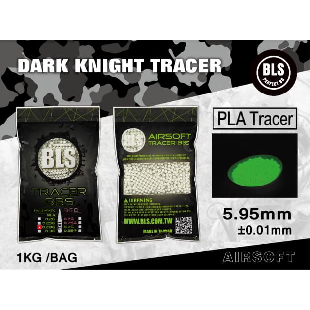BLS 0.28g Biodegradable Tracer BBs (3500) - Green