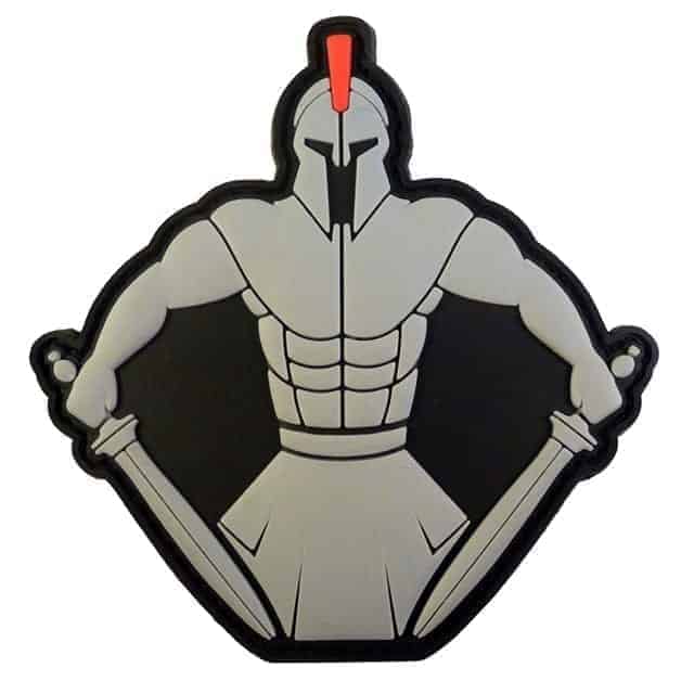 Spartan Warrior Molon Labe PVC patch