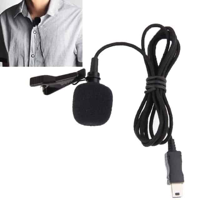 Tie-Clip Professional Design Mini Microphone for GoPro HERO4 /3+