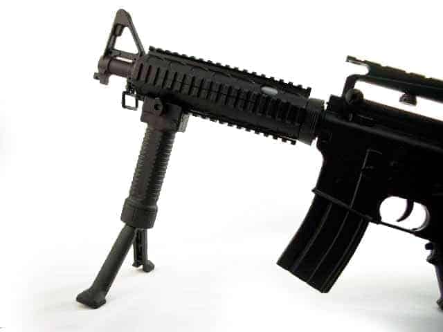 ZCI RIS Fore Grip w/Bipod For 20mm Picatinny & Weaver Rail