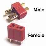 Deans Connector (male) with heat shrink tube