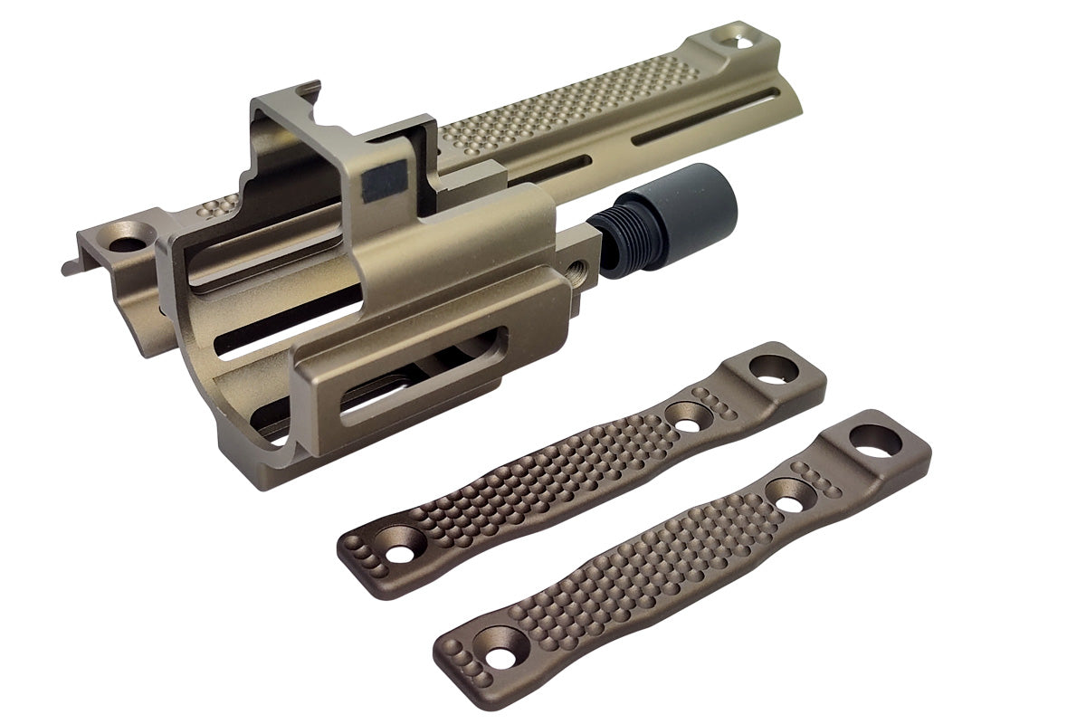 Airsoft Artisan PM Style Scar Mlok Front set Kit For WE/ VFC SCAR GBB/AEG series Airsoft (Tan)