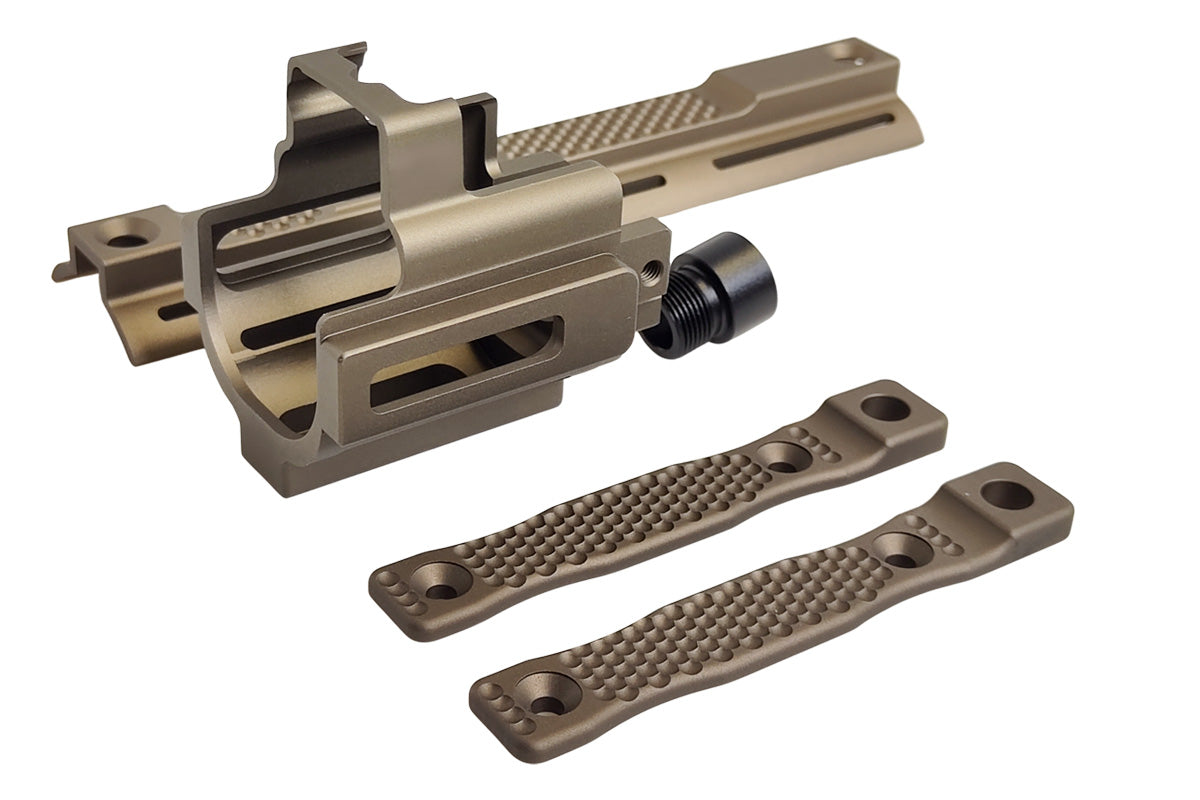 Airsoft Artisan PM Style Scar Mlok Front set Kit For Toyko Marui SCAR GBB/AEG series Airsoft (Tan)
