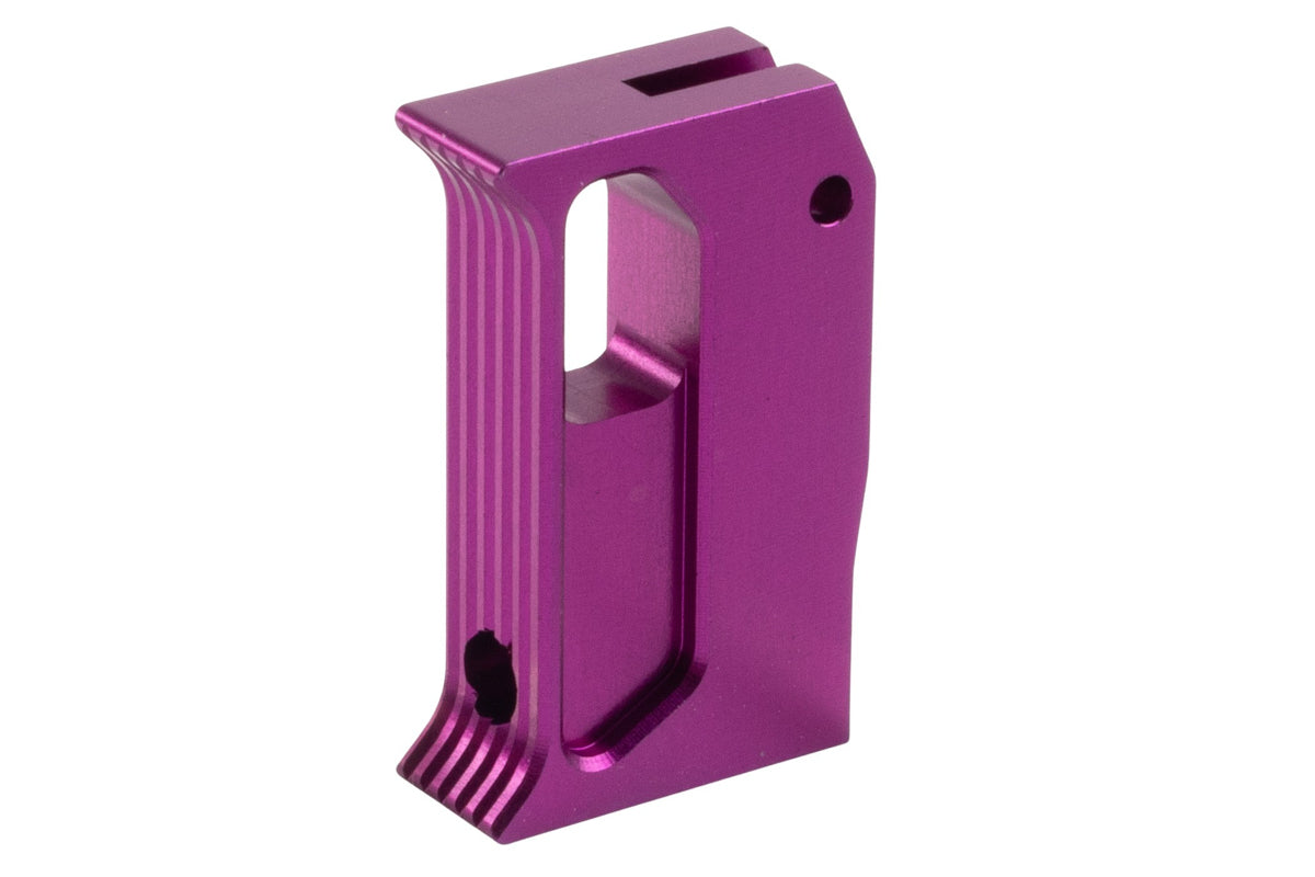 Revanchist Airsoft Aluminum Flat Trigger For Hi Capa GBB Airsoft (Type I/ Purple)