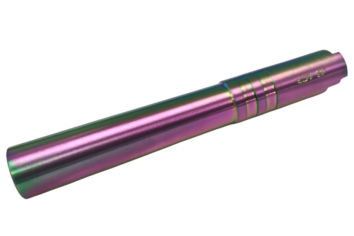 COWCOW Technology (.45 marking) OB1 SS Threaded Outer Barrel For Tokyo Marui Hi-Capa 5.1 GBB (Rainbo