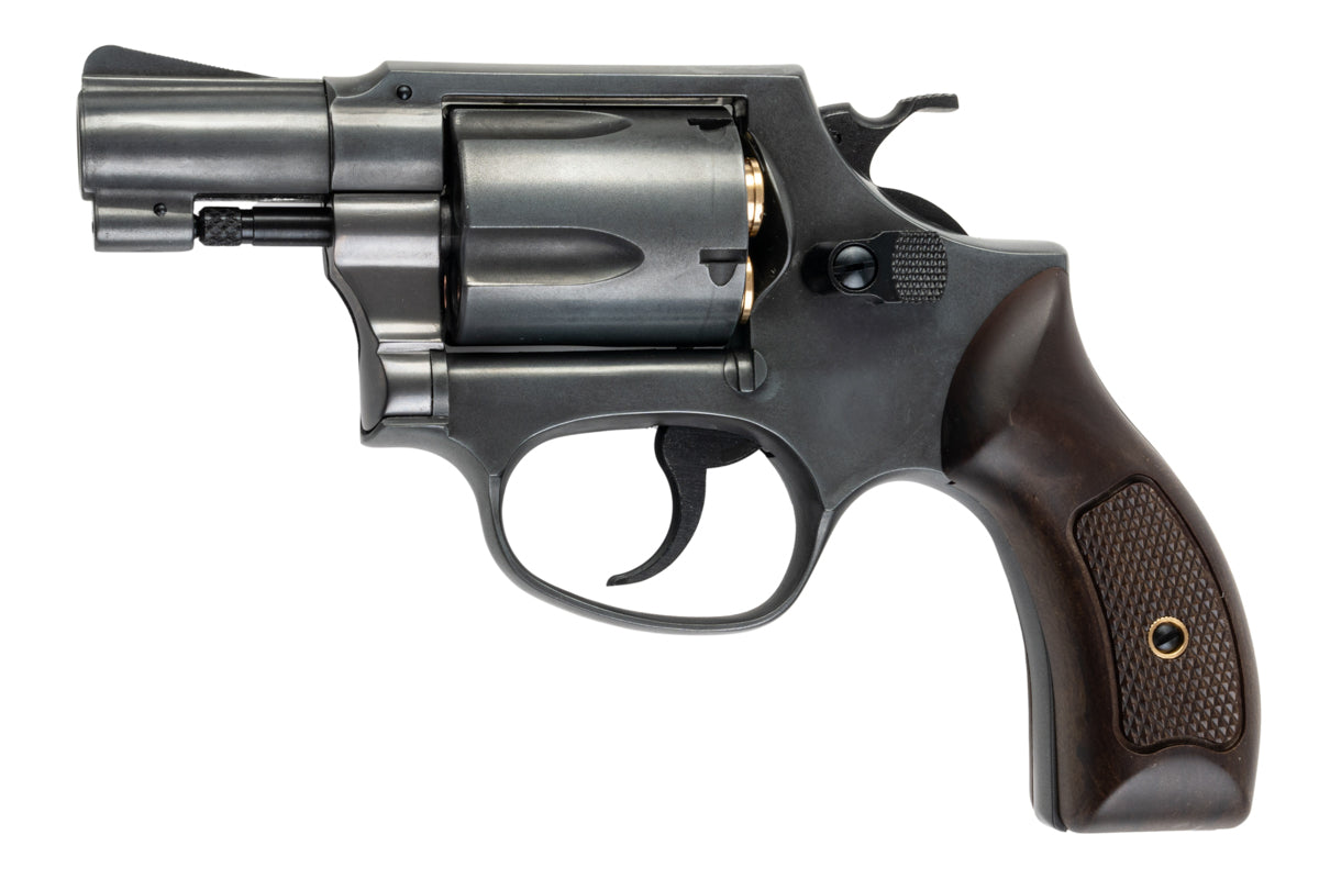 Marushin S&W M36 2inch Excellent HW Gas Revolver (Plastic Faux Wood Grip)