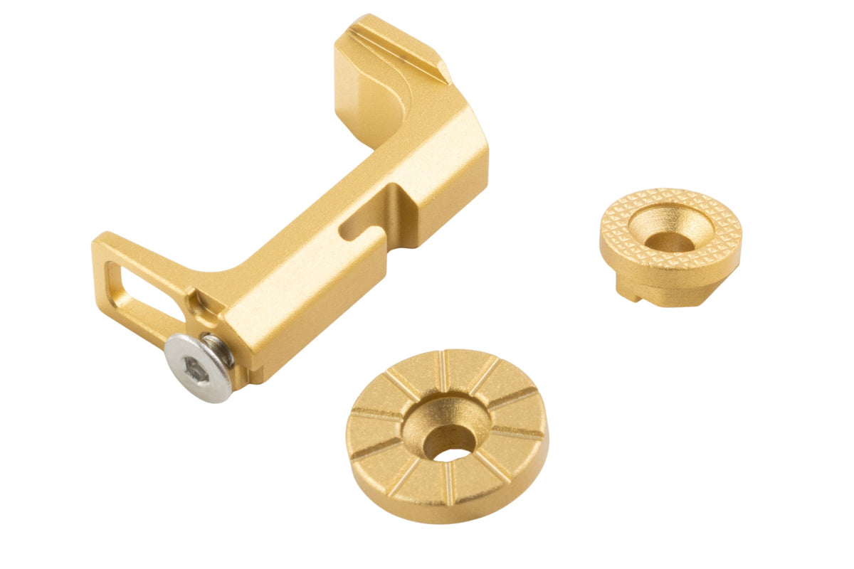 CTM TAC FUKU 2 Frame Magazine Release Set For Action Army AAP01 Airsoft (Gold)