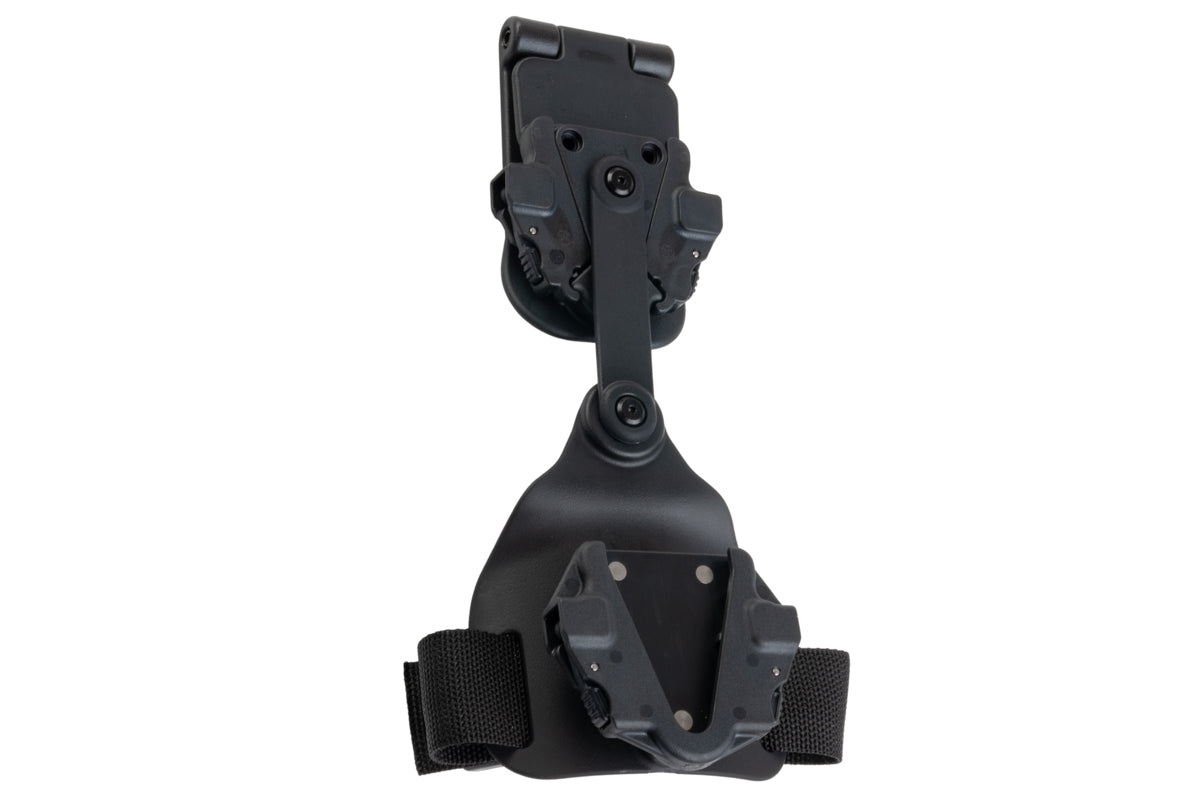 Alien Gear Rapid Force Swivel Drop Leg w/ Locking Belt Slide, Standard Strap & Buckle (Black)