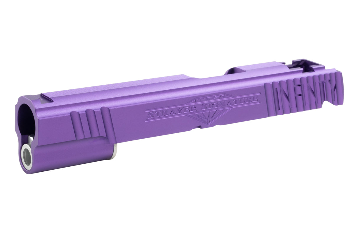 5KU CNC Aluminum Infinity Signature Slide for Tokyo Marui Hi Capa 5.1 GBB Airsoft Pistol (Purple)