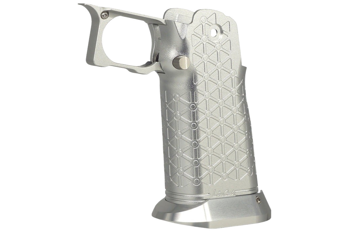 5KU Type 8 CNC Aluminum Grip For Tokyo Marui Hi Capa GBB Airsoft (Silver)