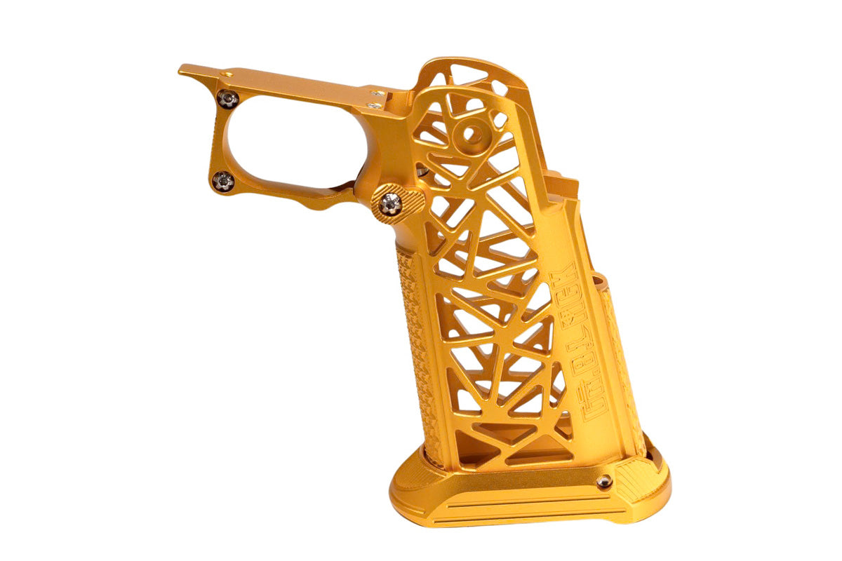 Dr. Black Type A Aluminum Grip For Tokyo Marui Hi Capa GBB Airsoft (Gold)
