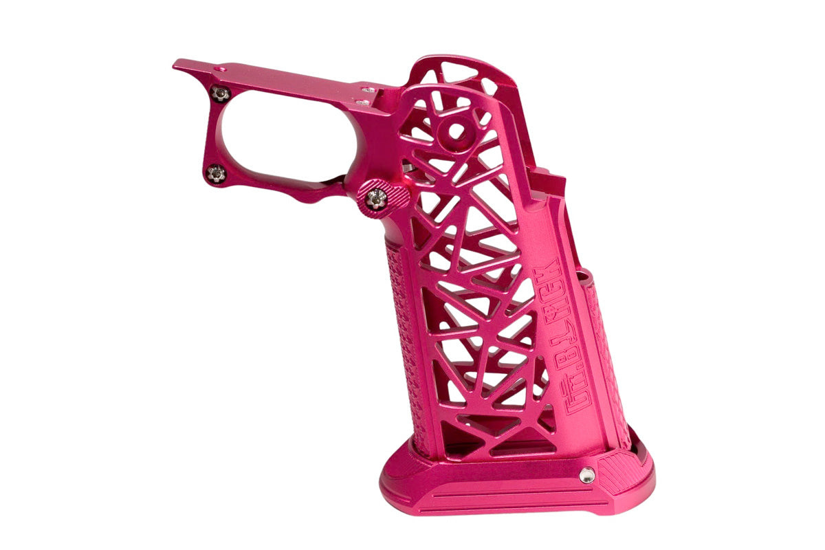 Dr. Black Type A Aluminum Grip For Tokyo Marui Hi Capa GBB Airsoft (Magenta)