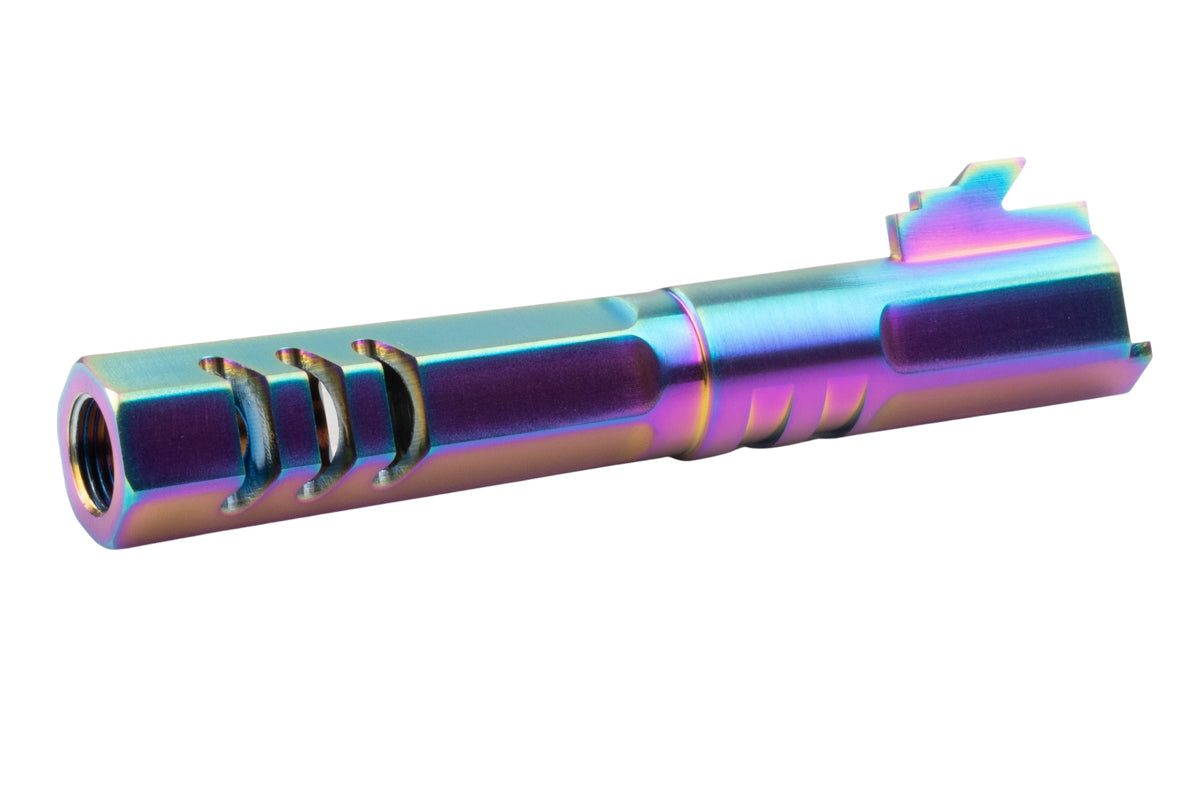5KU Stainless Steel Hexagon Outer Barrel For Tokyo Marui Hi Capa 4.3 GBB Airsoft (M11 CW/ Rainbow)