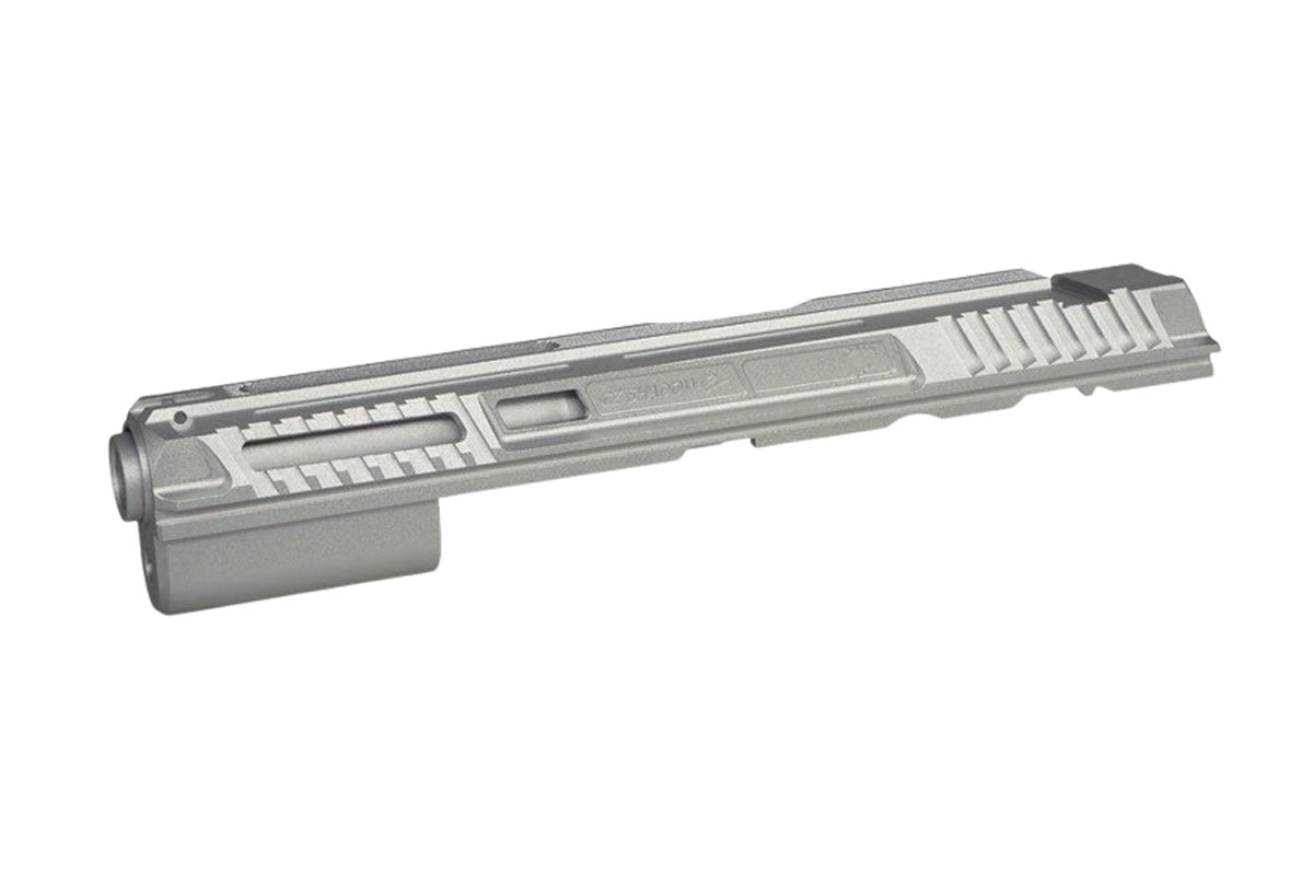 5KU Type 2 Aluminum Slide Kit For KJ Works Shadow 2 Airsoft GBB Airsoft (Silver)