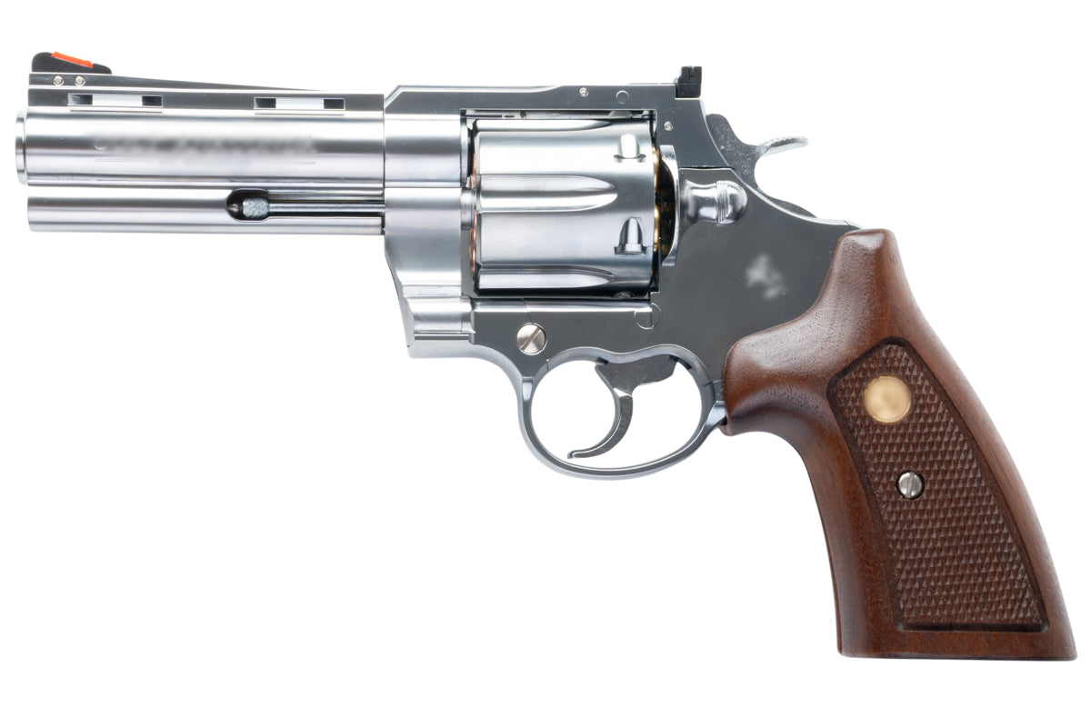 Marushin 4 inch Anaconda 44 Magnum Revolver (SV/ Wood Grip)