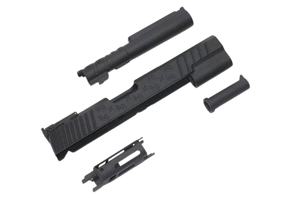 Hypertek 3D Printed SV Style Sight Tracker 5.1inch Slide Set For Hi Capa GBB Airsoft