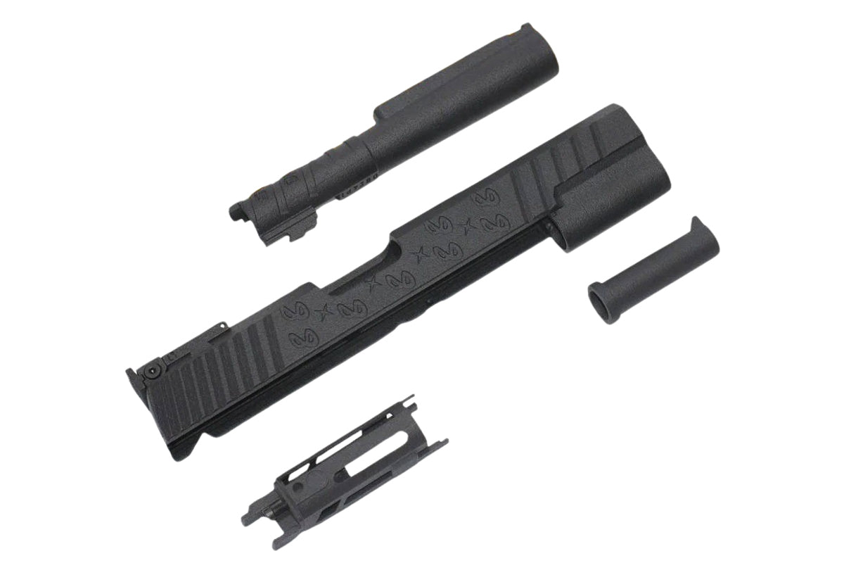 Hypertek 3D Printed SV Style Sight Tracker Heavyweight 5.1inch Slide Set For Hi Capa GBB Airsoft