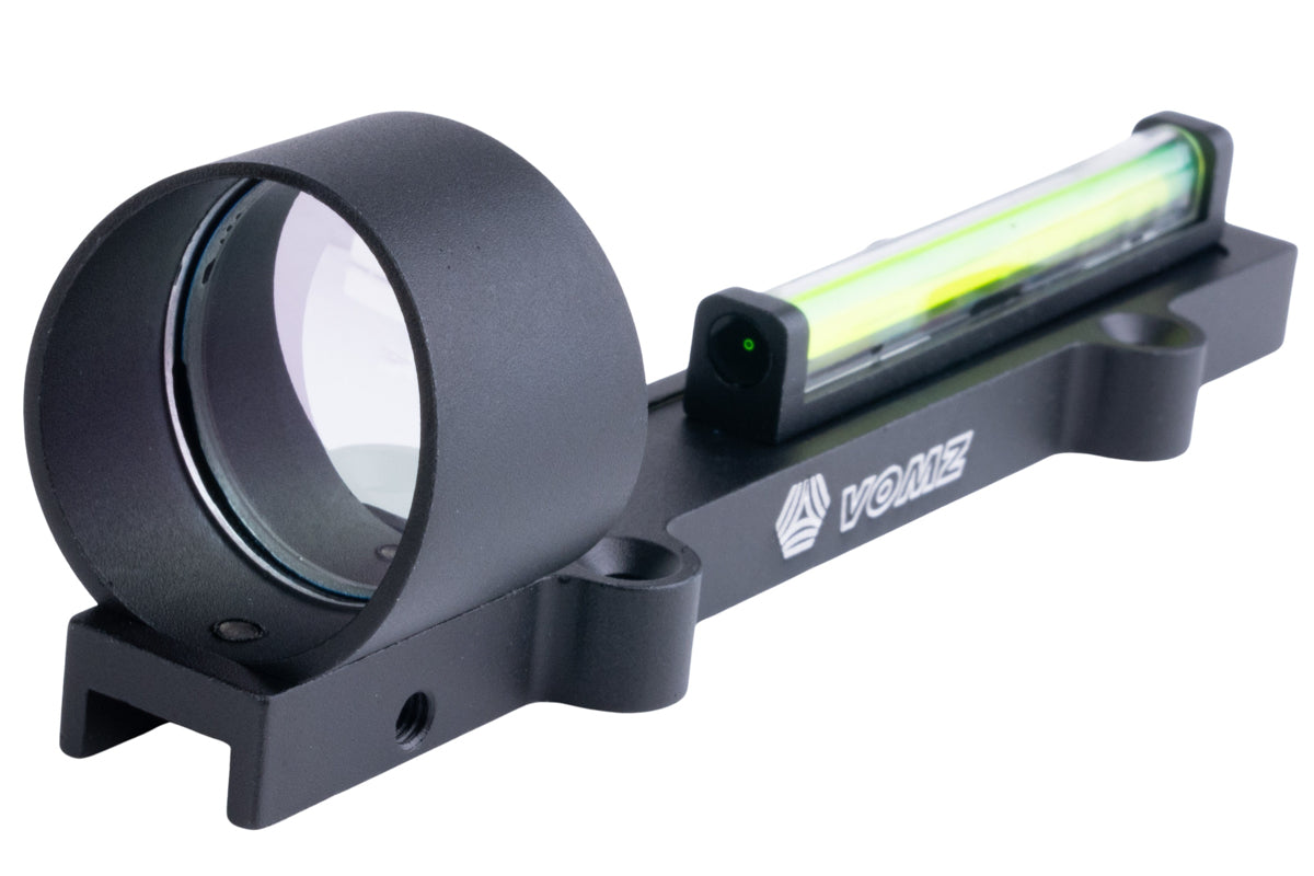 FCW Tokyo Marui Fiber Shotgun Sight For Saiga 12K GBB (1x28mm 3MOA/ Green)