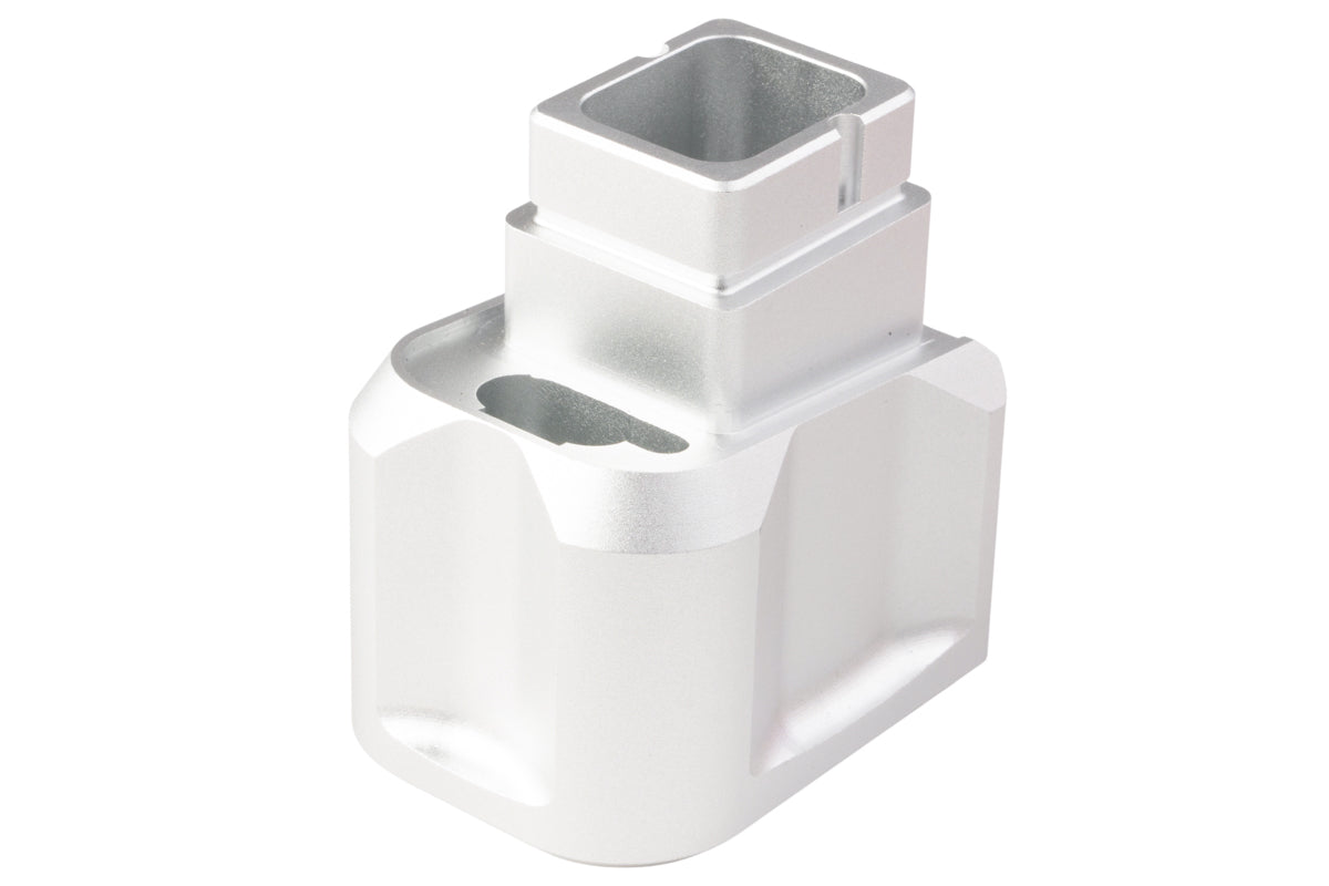 Novritsch Extended Magbase For Hi Capa GBB Airsoft (Silver)