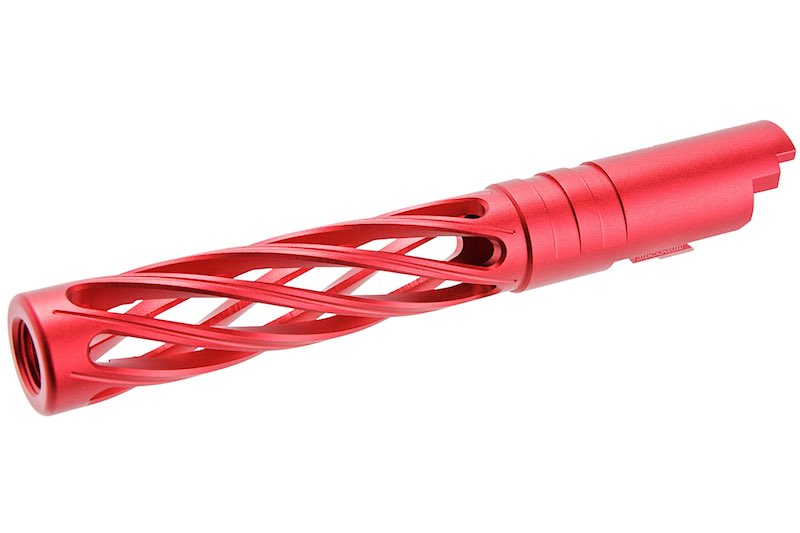 Dr. Black 6063 Aluminum Type Dinging Outer Barrel For Hi-Capa 5.1 GBB Airsoft (Red)