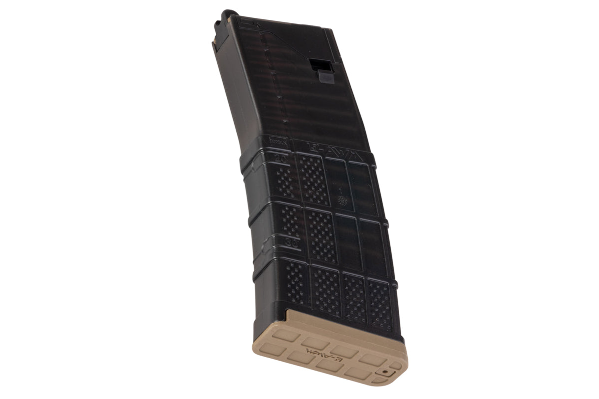EMG (Angry Gun) Lancer Systems L5AWM V2 35rds Gas Magazine for MWS GBB Airsoft (300 Translucent Smok