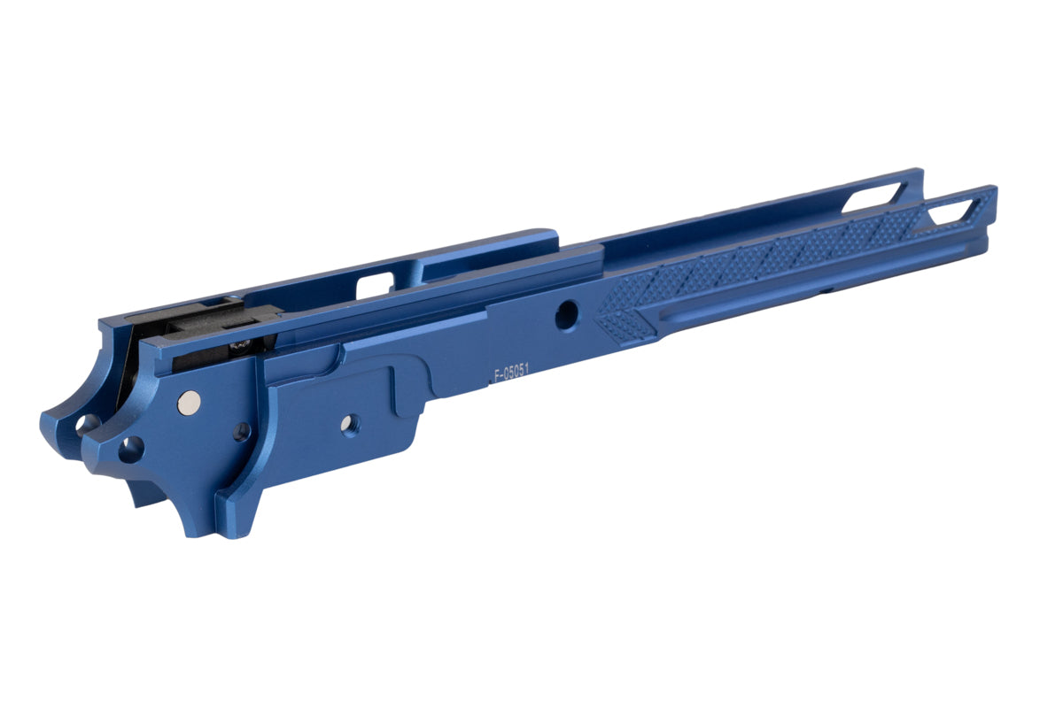 Dr. Black CNC Aluminum Style 05 Frame For Tokyo Marui Hi Capa 5.1 GBB Airsoft (Blue)