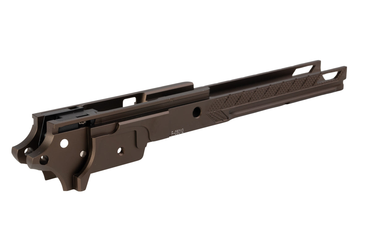 Dr. Black CNC Aluminum Style 05 Frame For Tokyo Marui Hi Capa 5.1 GBB Airsoft (Tan)