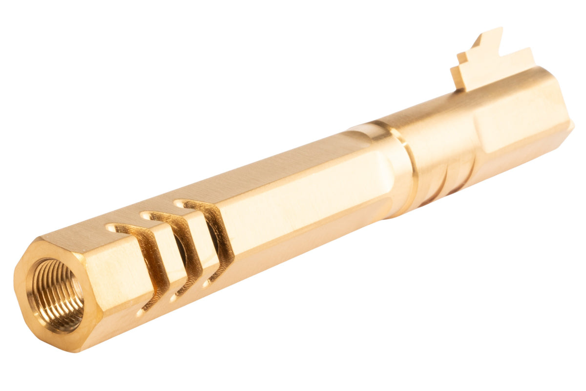 5KU Stainless Steel Outer Barrel For Tokyo Marui Hi Capa 5.1 GBB Airsoft (11mm CW/ Gold)