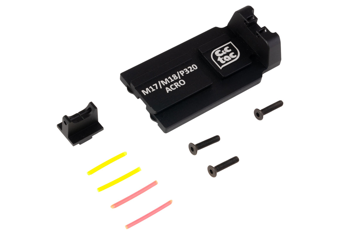C&C Tac ACRO Plate Mount Sight Set For SIG Sauer M17/ M18 GBB Airsoft