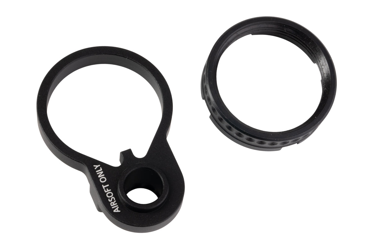 Dytac (SLR Rifleworks) SLR Castle Nut & Receiver End Plate For VFC M4 GBB Airsoft