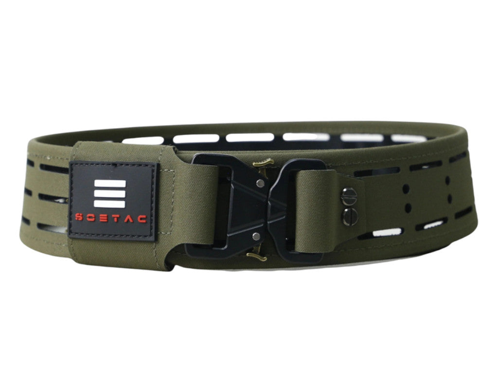 SOETAC Laser Cut Lightweight Molle Combat Belt (Ranger Green/ Medium)