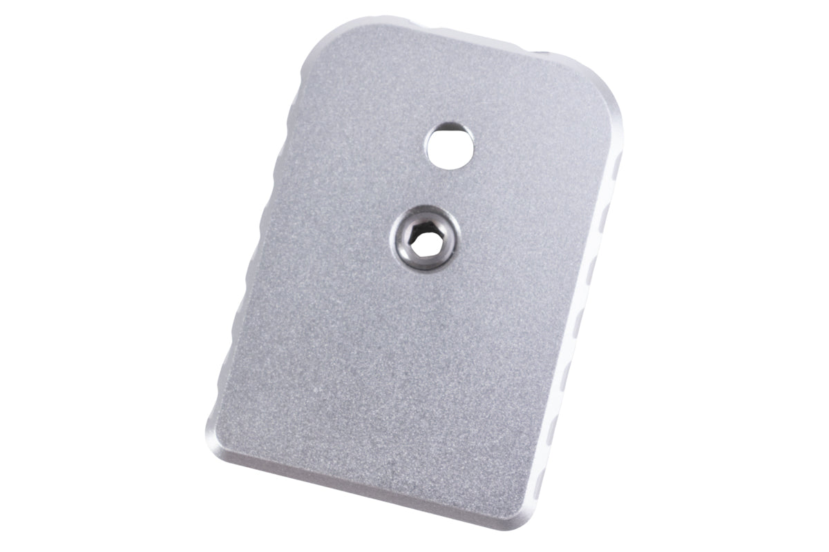 Revanchist Airsoft Aluminum Type B Magazine Base For Hi-Capa GBB Airsoft (Silver)