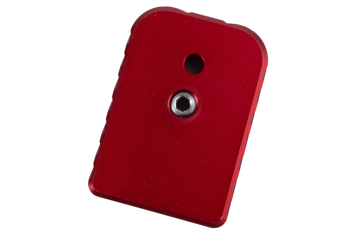 Revanchist Airsoft Aluminum Type B Magazine Base For Hi-Capa GBB Airsoft (Red)