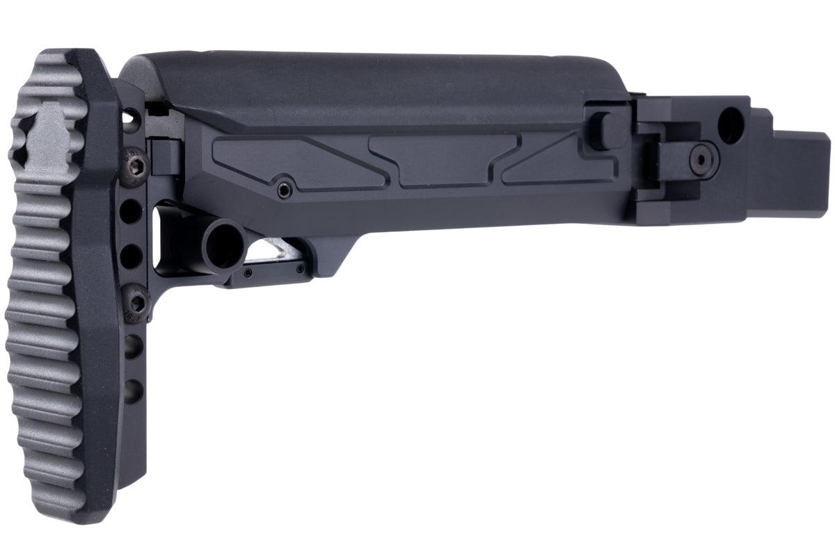 5KU Telescopic Buttstock with Cheek Riser For GHK AKM GBB V2 Airsoft