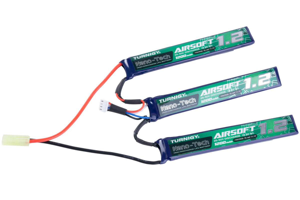 Turnigy Nano-tech 11.1V 1200mah 3S 25~50C Lipo Airsoft Pack (Tamiya)