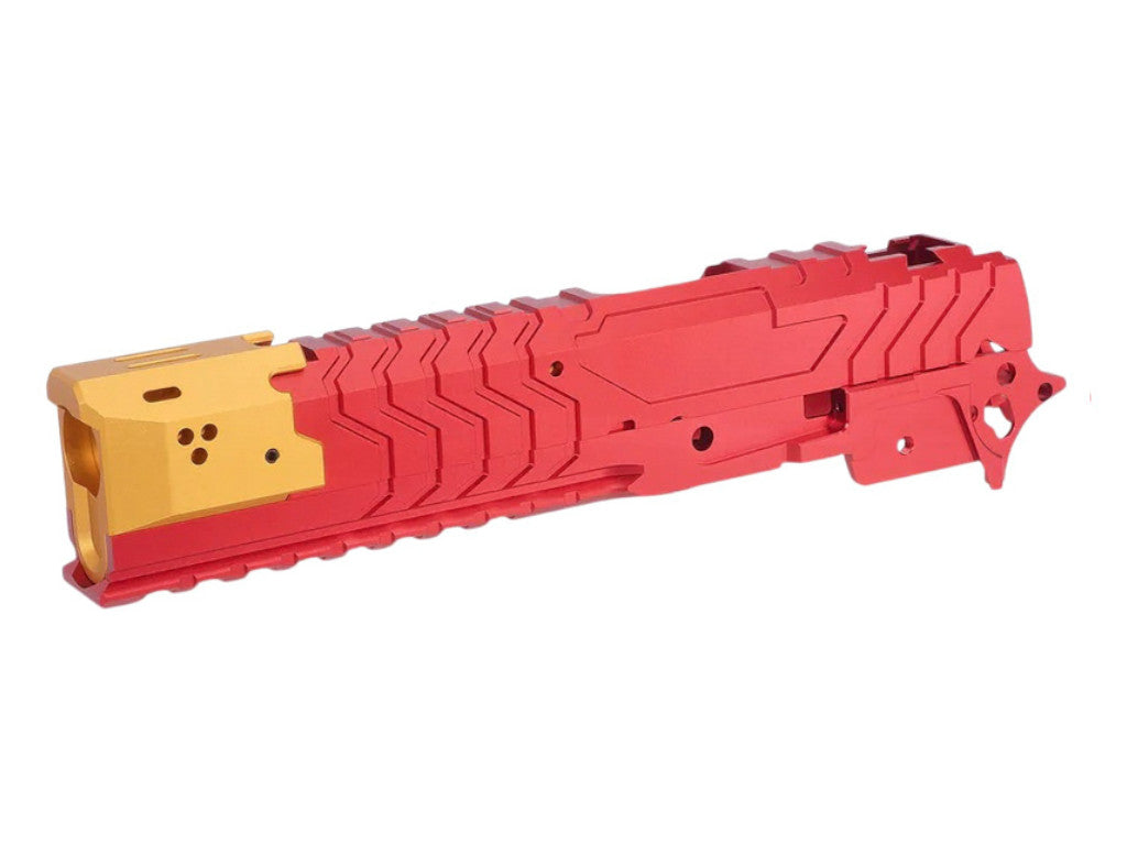5KU Aluminum Matrix Style Slide & Middle Frame Set For Tokyo Marui Hi Capa GBB Airsoft (Interchangea