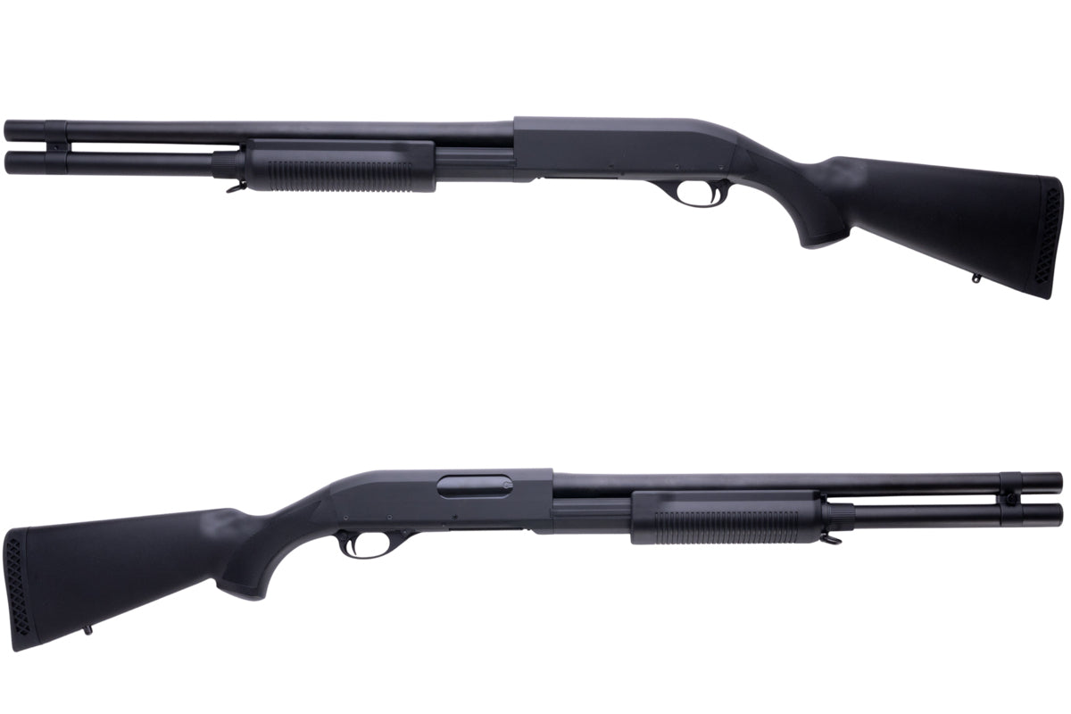 CYMA M870 3-Round Burst Multi-Shot Shell Loading Airsoft Spring Shotgun w/ Fixed Stock (CM350L)