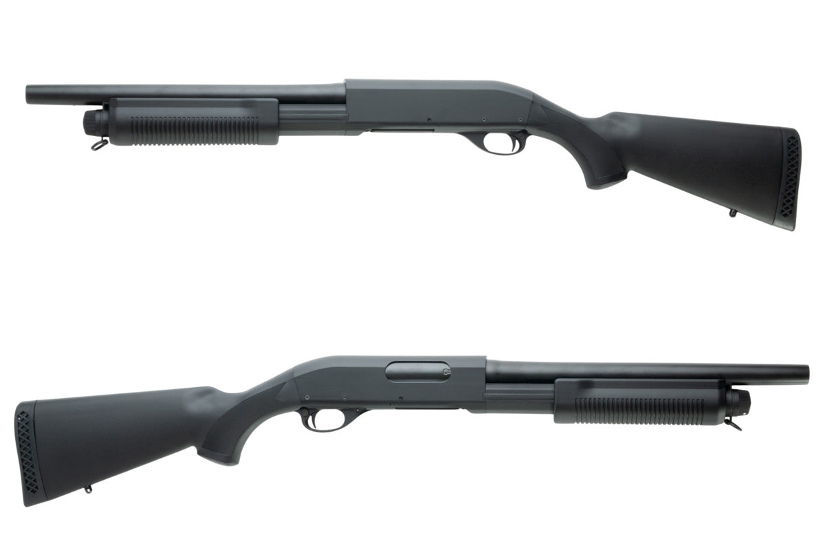 CYMA M870 3-Round Burst Multi-Shot Shell Loading Airsoft Spring Shotgun w/ Fixed Stock (CQB/CM350)
