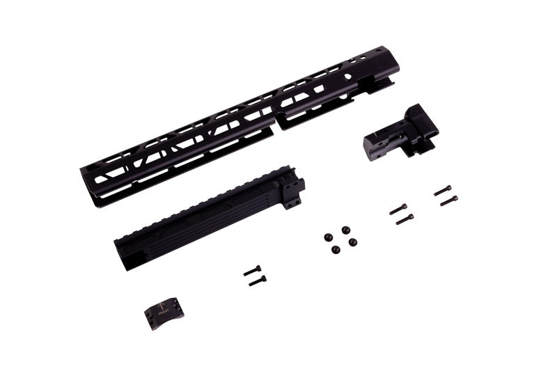 RGW JM Style 14.25 inch M-Lok Handguard Rail for Tokyo Marui AK GBB/ GHK AK GBB/ AK AEG Airsoft