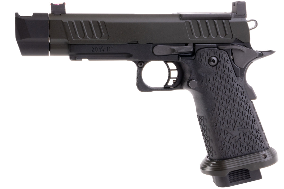 EMG (Army X T8 Upgrade) 6mm Pro Shop Staccato P 2011 w/ Compensator Gas Airsoft Pistol (R611-2)