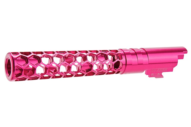 Dr. Black 6063 Aluminum Favos Outer Barrel For Hi-Capa 5.1 GBB Airsoft (Magenta)