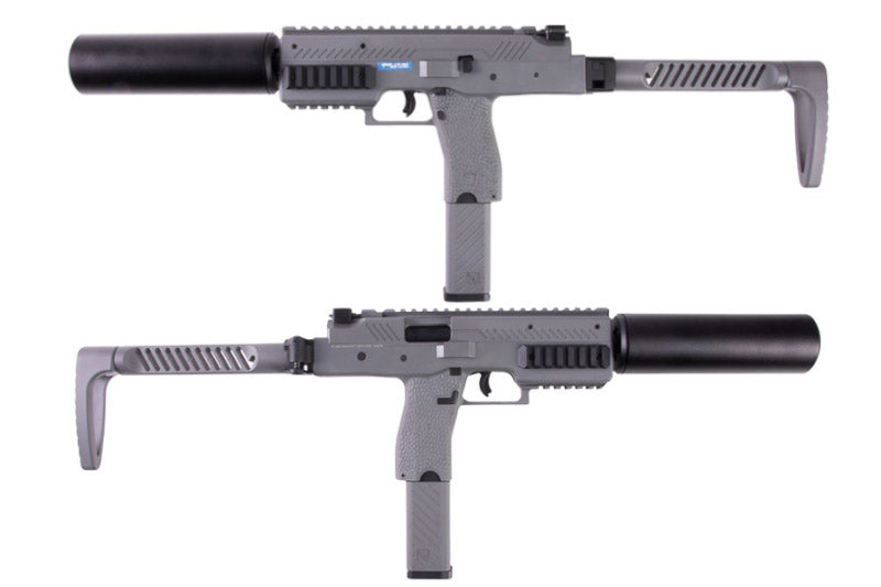 Vorsk VMP-1 GBB Airsoft SMG with 2 Magazines & Suppressor (Grey)