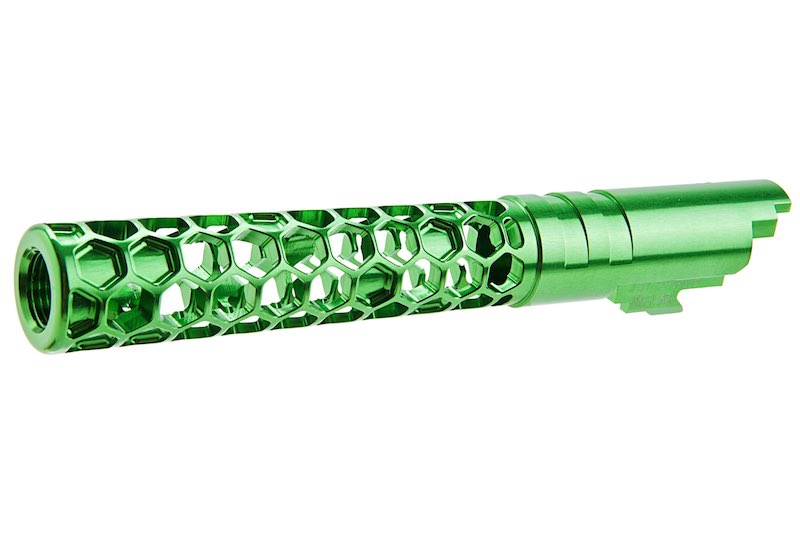 Dr. Black 6063 Aluminum Favos Outer Barrel For Hi-Capa 5.1 GBB Airsoft (Green)
