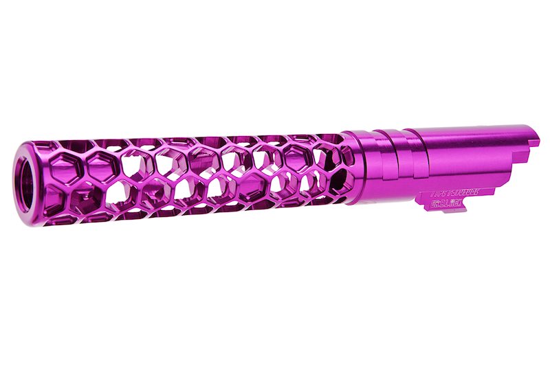 Dr. Black 6063 Aluminum Favos Outer Barrel For Hi-Capa 5.1 GBB Airsoft (Purple)