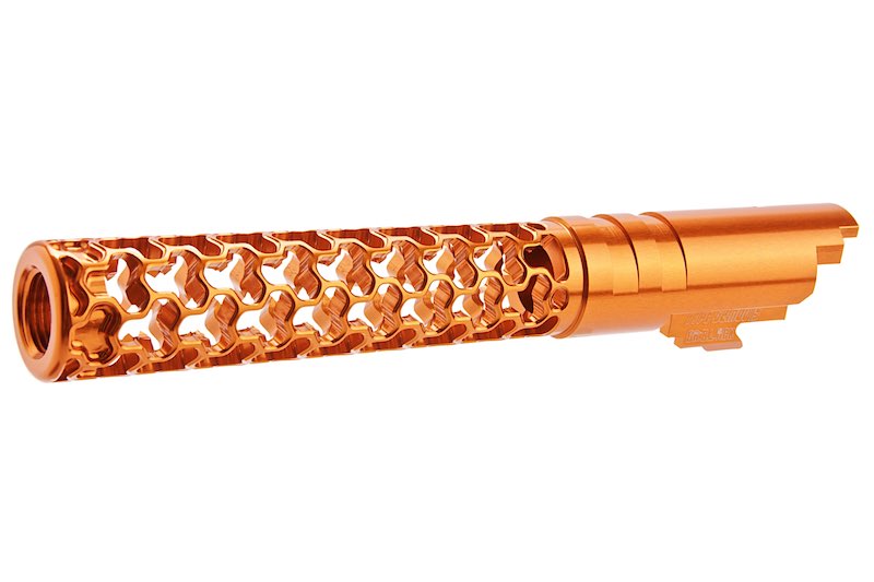 Dr. Black 6063 Aluminum Geom Outer Barrel For Hi-Capa 5.1 GBB Airsoft (Orange)