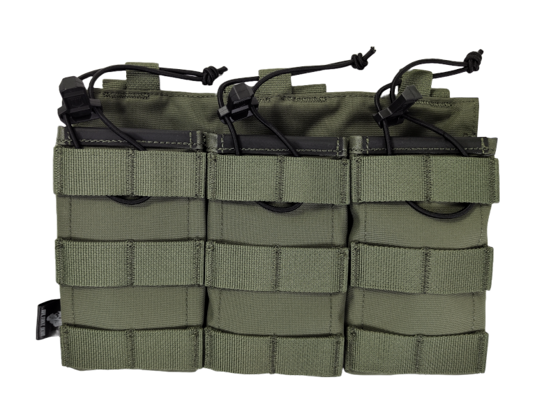APE Force Gear M4 3-MAG Pouch Ranger Long (Ranger Geen)