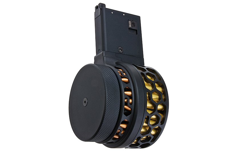 Dytac Xmag 100 Rds Green Gas Drum Mag For GHK M4 GBB Airsoft