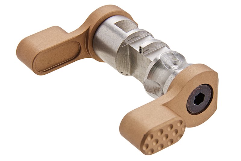 Revanchist Airsoft Stainless Steel Ambi Selector For VFC M4 GBB Airsoft (Type C/ Tan)