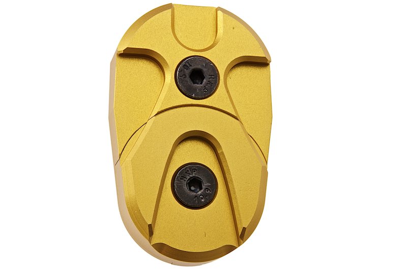 Dr. Black CNC 6063 Aluminum Folding Stock Adapter for AEG Airsoft (Gold)