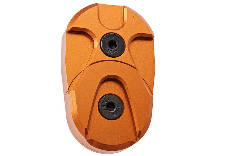 Dr. Black CNC 6063 Aluminum Folding Stock Adapter for AEG Airsoft (Orange)